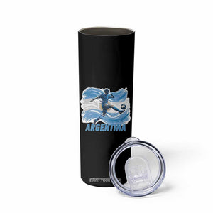 Argentina Soccer Fan Argentinian Flag Patriotic Sports Skinny Tumbler TS14 Print Your Wear
