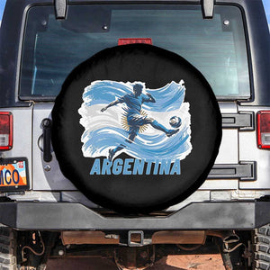 Argentina Soccer Fan Argentinian Flag Patriotic Sports Spare Tire Cover TS14 No hole Black Print Your Wear