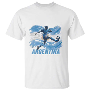 Argentina Soccer Fan Argentinian Flag Patriotic Sports T Shirt TS14 White Print Your Wear