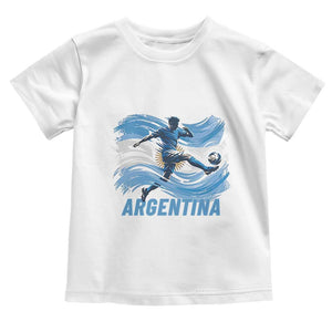 Argentina Soccer Fan Argentinian Flag Patriotic Sports Toddler T Shirt TS14 White Print Your Wear
