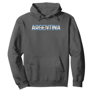 Vintage Argentina Flag Retro Argentinian Hoodie TS14 Dark Heather Print Your Wear