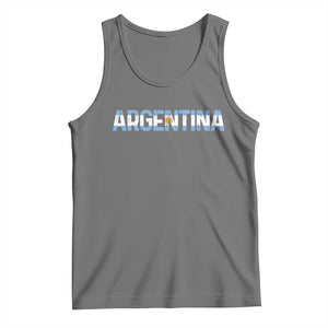 Vintage Argentina Flag Retro Argentinian Tank Top TS14 Black Heather Print Your Wear