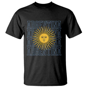 Sol de Mayo Argentina Flag Argentinian Sun T Shirt TS14 Black Print Your Wear