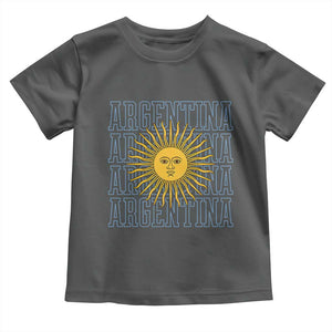 Sol de Mayo Argentina Flag Argentinian Sun Toddler T Shirt TS14 Dark Heather Print Your Wear