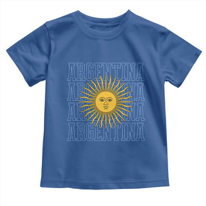 Sol de Mayo Argentina Flag Argentinian Sun Toddler T Shirt TS14 Royal Blue Print Your Wear