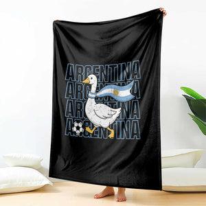 Argentina Soccer Football Throw Blanket Silly Goose Argentinian Flag Fan Supporter TS14 Print Your Wear
