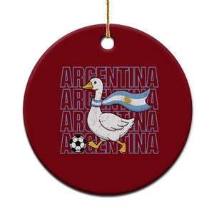 Argentina Soccer Football Ceramic Ornament Silly Goose Argentinian Flag Fan Supporter TS14 1pc Red Print Your Wear