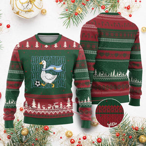 Argentina Soccer Football Ugly Christmas Sweater Silly Goose Argentinian Flag Fan Supporter TS14 Print Your Wear