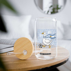 Argentina Soccer Football Glass Can Silly Goose Argentinian Flag Fan Supporter TS14 Print Your Wear