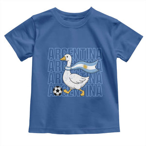 Argentina Soccer Football Toddler T Shirt Silly Goose Argentinian Flag Fan Supporter TS14 Royal Blue Print Your Wear