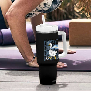 Argentina Soccer Football Tumbler With Handle Silly Goose Argentinian Flag Fan Supporter TS14 Print Your Wear