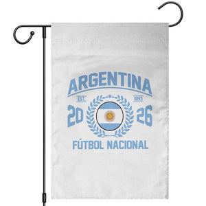 Argentina 2026 Soccer Football Fan Argentinian Flag Garden Flag TS14 White Print Your Wear