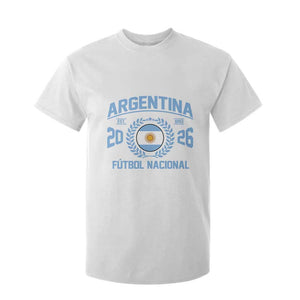 Argentina 2026 Soccer Football Fan Argentinian Flag T Shirt For Kid TS14 White Print Your Wear