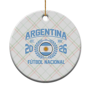Argentina 2026 Soccer Football Fan Argentinian Flag Ceramic Ornament TS14 1pc Christmas Plaid Print Your Wear