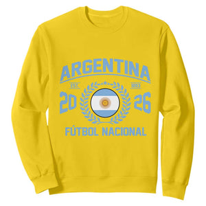 Argentina 2026 Soccer Football Fan Argentinian Flag Sweatshirt TS14 Daisy Print Your Wear
