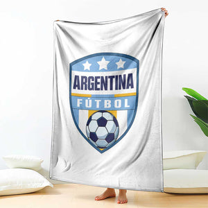 Argentina Soccer Football Throw Blanket Argentinian Football Game Day Supporter TS14 Print Your Wear