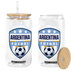 Argentina Soccer Football Glass Can Argentinian Football Game Day Supporter TS14 Print Your Wear