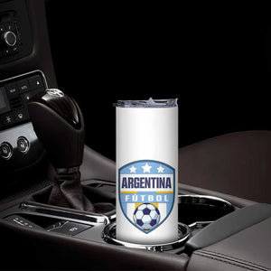 Argentina Soccer Football Skinny Tumbler Argentinian Football Game Day Supporter TS14 Print Your Wear