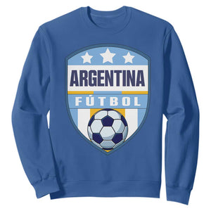 Argentina Soccer Football Sweatshirt Argentinian Football Game Day Supporter TS14 Royal Blue Print Your Wear