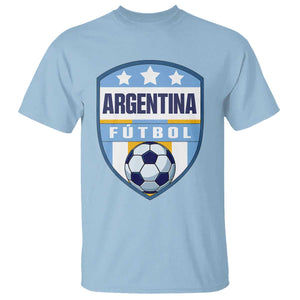 Argentina Soccer Football T Shirt Argentinian Football Game Day Supporter TS14 Light Blue Print Your Wear