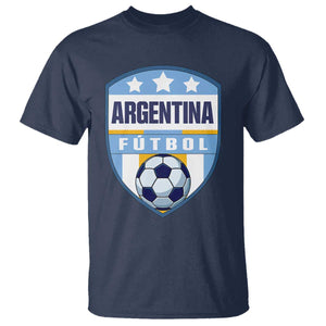 Argentina Soccer Football T Shirt Argentinian Football Game Day Supporter TS14 Navy Print Your Wear