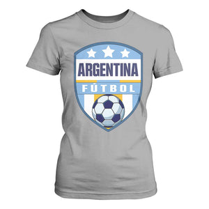 Argentina Soccer Football T Shirt For Women Argentinian Football Game Day Supporter TS14 Sport Gray Print Your Wear