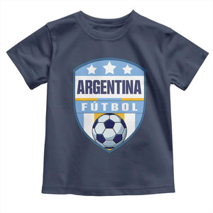 Argentina Soccer Football Toddler T Shirt Argentinian Football Game Day Supporter TS14 Navy Print Your Wear