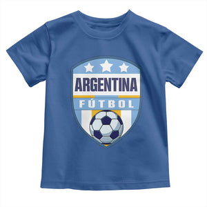 Argentina Soccer Football Toddler T Shirt Argentinian Football Game Day Supporter TS14 Royal Blue Print Your Wear