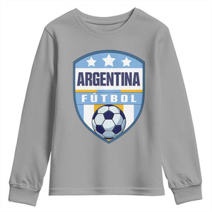 Argentina Soccer Football Youth Sweatshirt Argentinian Football Game Day Supporter TS14 Sport Gray Print Your Wear