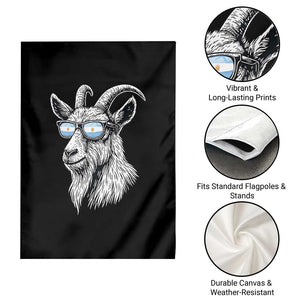 Cool Goat With Sunglasses Argentinian Flag Garden Flag Argentina Soccer Football Game Day Supporter TS14 Print Your Wear