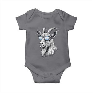 Cool Goat With Sunglasses Argentinian Flag Baby Onesie Argentina Soccer Football Game Day Supporter TS14 Charcoal Print Your Wear