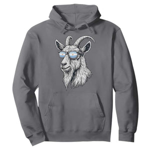 Cool Goat With Sunglasses Argentinian Flag Hoodie Argentina Soccer Football Game Day Supporter TS14 Charcoal Print Your Wear
