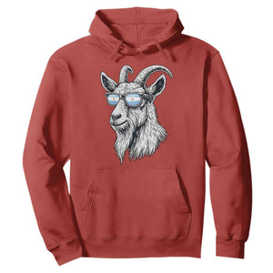 Cool Goat With Sunglasses Argentinian Flag Hoodie Argentina Soccer Football Game Day Supporter TS14 Red Print Your Wear