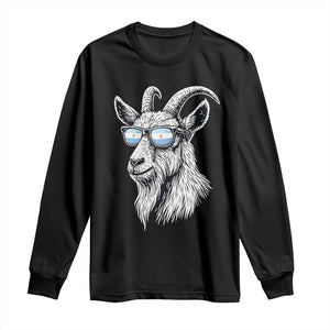 Cool Goat With Sunglasses Argentinian Flag Long Sleeve Shirt Argentina Soccer Football Game Day Supporter TS14 Black Print Your Wear