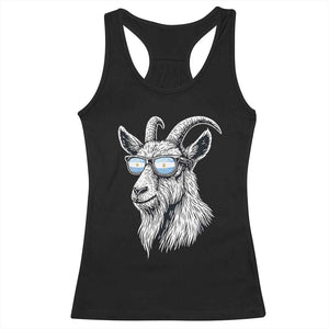 Cool Goat With Sunglasses Argentinian Flag Racerback Tank Top Argentina Soccer Football Game Day Supporter TS14 Black Print Your Wear