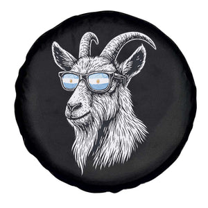 Cool Goat With Sunglasses Argentinian Flag Spare Tire Cover Argentina Soccer Football Game Day Supporter TS14 Print Your Wear
