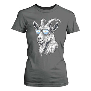 Cool Goat With Sunglasses Argentinian Flag T Shirt For Women Argentina Soccer Football Game Day Supporter TS14 Dark Heather Print Your Wear