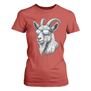 Cool Goat With Sunglasses Argentinian Flag T Shirt For Women Argentina Soccer Football Game Day Supporter TS14 Red Print Your Wear
