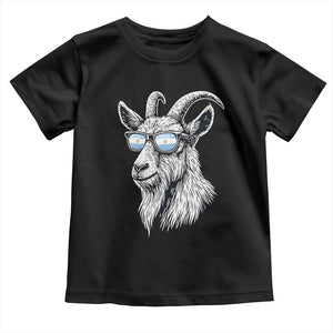 Cool Goat With Sunglasses Argentinian Flag Toddler T Shirt Argentina Soccer Football Game Day Supporter TS14 Black Print Your Wear