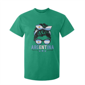 Argentina Messy Bun Proud Argentinian Flag T Shirt For Kid TS14 Irish Green Print Your Wear
