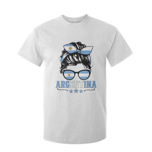 Argentina Messy Bun Proud Argentinian Flag T Shirt For Kid TS14 White Print Your Wear