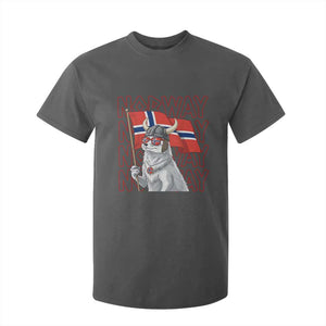 Norwegian Forest Cat Norway Flag Norge Pride T Shirt For Kid TS14 Dark Heather Print Your Wear