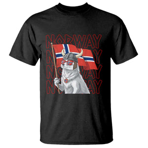 Norwegian Forest Cat Norway Flag Norge Pride T Shirt TS14 Black Print Your Wear