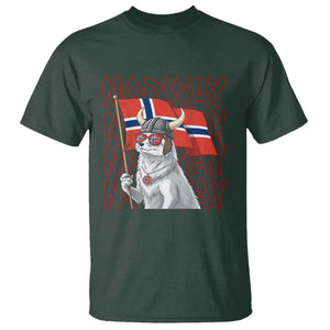 Norwegian Forest Cat Norway Flag Norge Pride T Shirt TS14 Dark Forest Green Print Your Wear