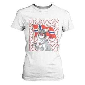 Norwegian Forest Cat Norway Flag Norge Pride T Shirt For Women TS14 White Print Your Wear