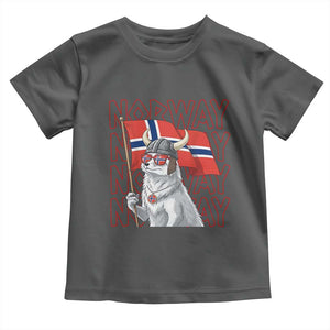 Norwegian Forest Cat Norway Flag Norge Pride Toddler T Shirt TS14 Dark Heather Print Your Wear