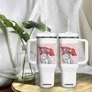 Norwegian Forest Cat Norway Flag Norge Pride Tumbler With Handle TS14 Print Your Wear