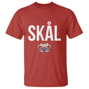 Skål Cheers in Norwegian Norway T Shirt Funny Drinking Beer Norwegian Scandinavian TS14 Red Print Your Wear