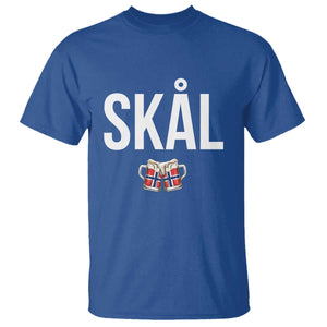 Skål Cheers in Norwegian Norway T Shirt Funny Drinking Beer Norwegian Scandinavian TS14 Royal Blue Print Your Wear