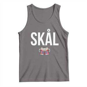 Skål Cheers in Norwegian Norway Tank Top Funny Drinking Beer Norwegian Scandinavian TS14 Deep Heather Print Your Wear